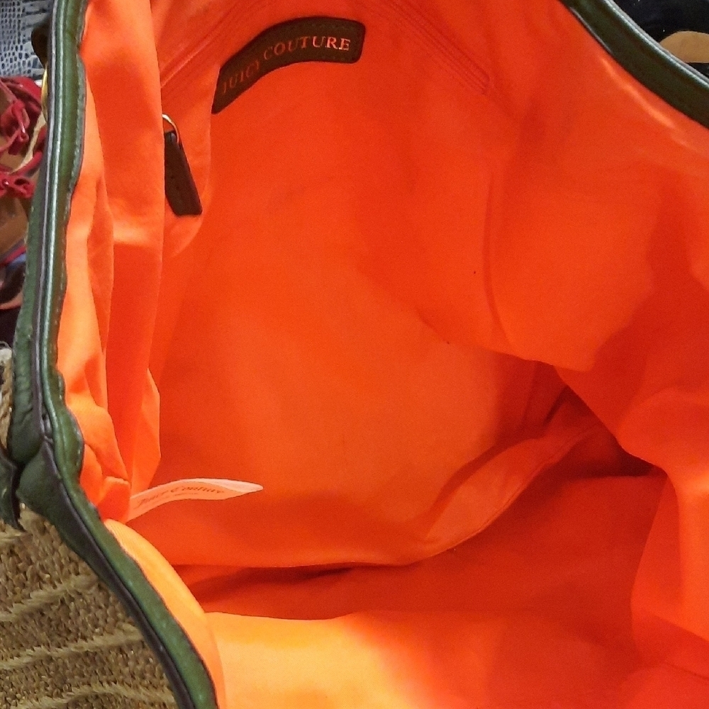 Juicy Couture Green and Tan Tote Bag - Picture 8 of 13